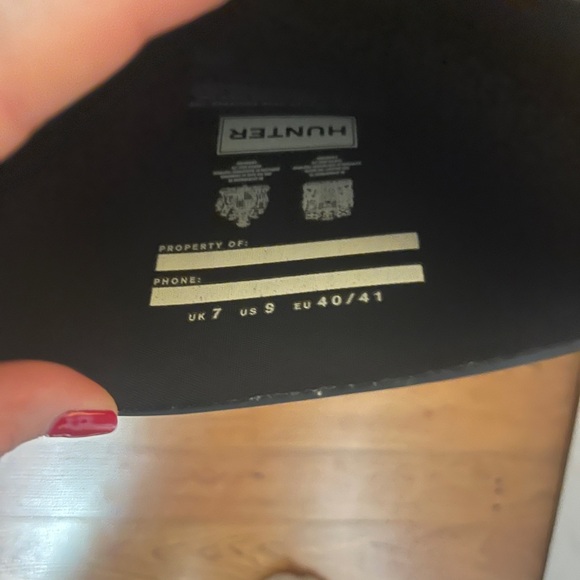 Hunter Black Rain Boots - Picture 3 of 3